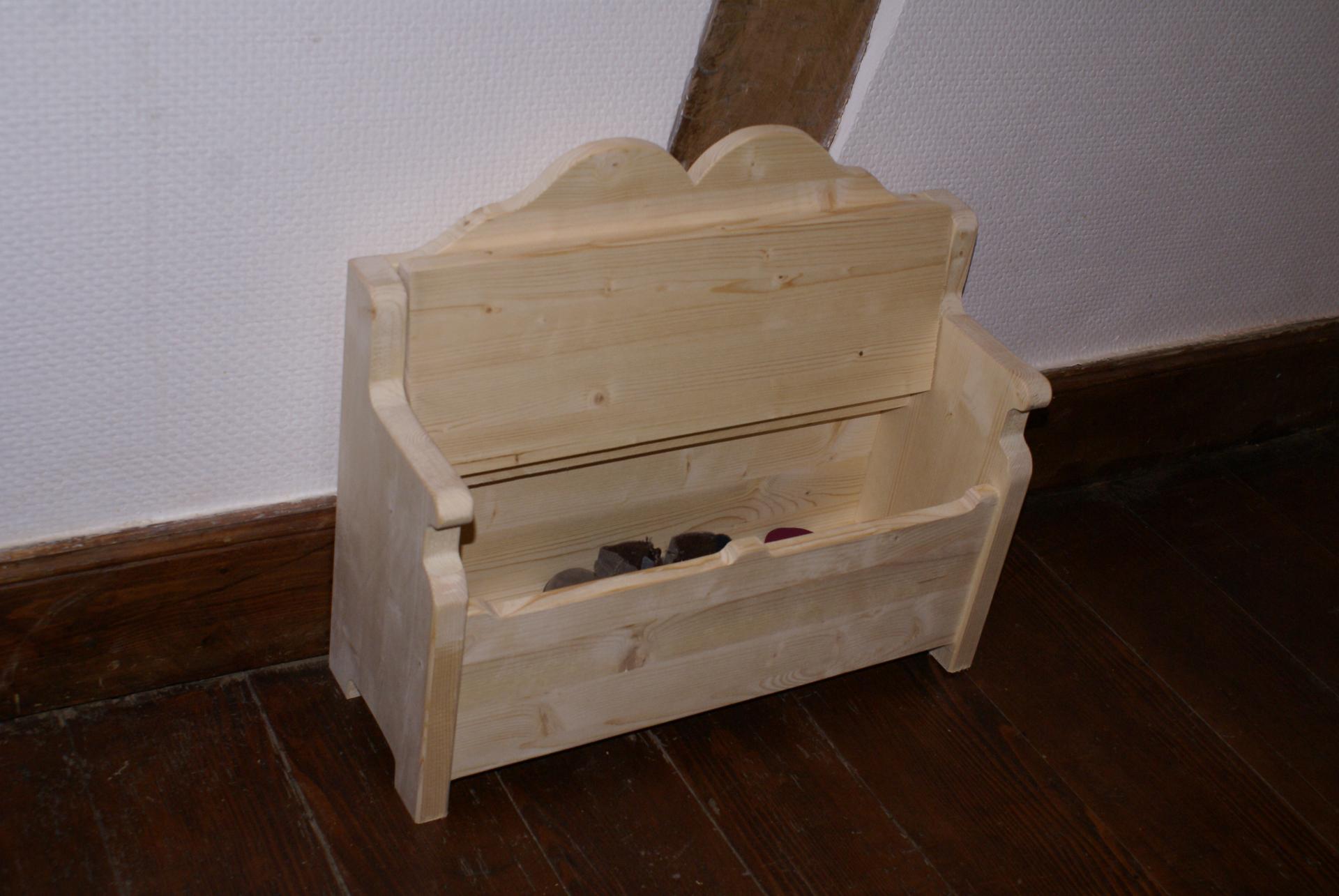 Banc coffre enfant style traditionnel
