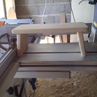 Banc de prière pliable en pin