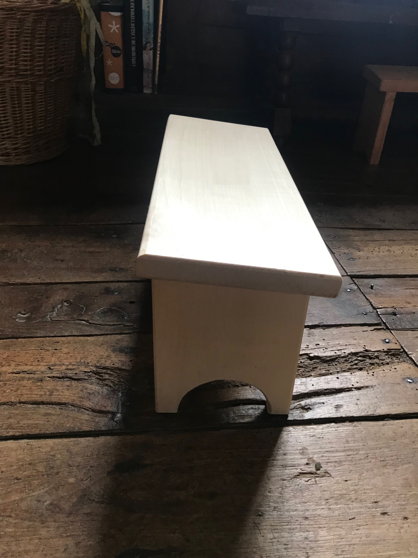 Tabouret de prière pliant en bois, banc à genoux, FAIT À LA MAIN -   France